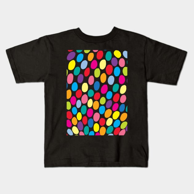 Colour Spots Kids T-Shirt by evannave